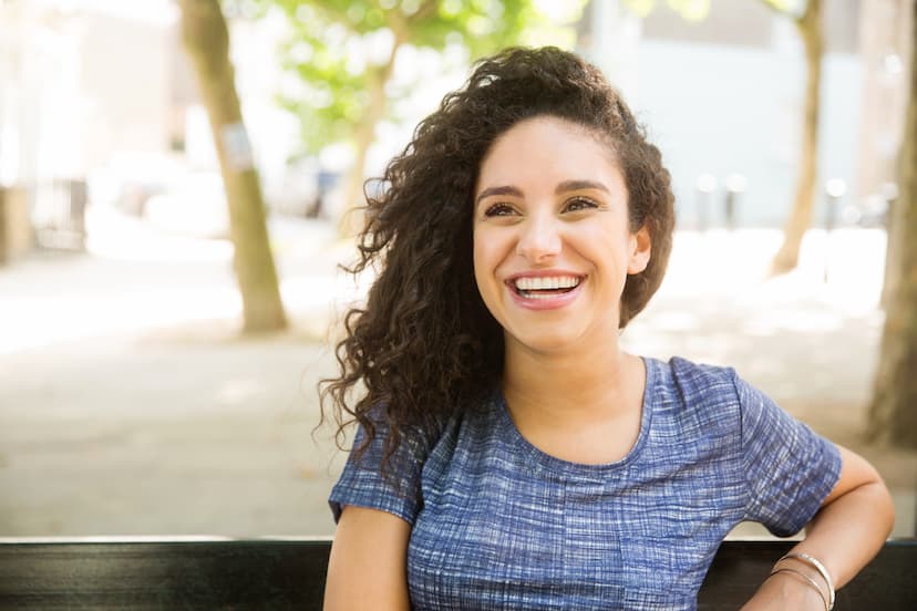lady smiling